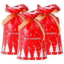 СУМКИ УПАКОВКА СУМКИ НОВОГОДНИЕ СУМКИ В ПОДАРОК ​​ПОДАРОК ​​10 шт. размер М.
