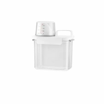 POJEMNIK NA PROSZEK DO PRANIA Z MIARKĄ PŁYN DO PŁUKANIA PUDEŁKO 1100ml