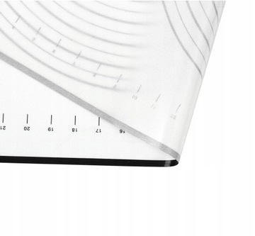 Кухонный коврик, силиконовая кондитерская доска с мерным стаканчиком 60х40см.