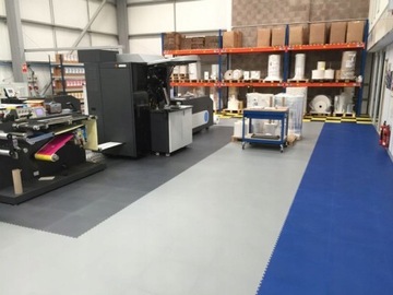 R-TILE Гаражные плитки Светло-серый узор из ПВХ-кожи