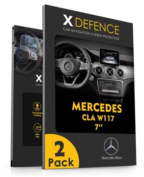 2w1 SZKŁO OCHRONNE NA NAWIGACJĘ EKRAN DO MERCEDES BENZ CLA W117 7