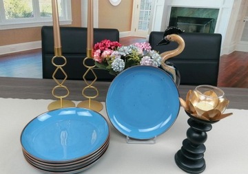 БОГУЧИЦЕ РУСТИЧЕСКИЙ СИНИЙ СЕРВИС УЖИН КОФЕ 72 EL BOWL