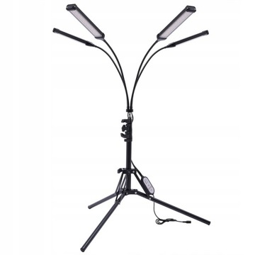 LAMPA STOJąCA DO UPRAWY ROśLIN 30W LED 4 HEADS