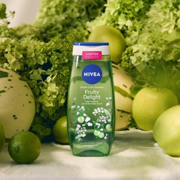 NIVEA FRUITY DELIGHT Żel pod prysznic damski 250 ml + EXOTIC FEELING 250ml