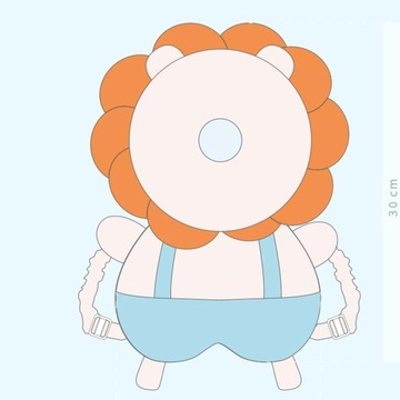 Ochraniacz głowy dziecka, poduszka chroniąca główkę chodzącą, mały słoń