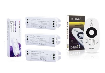 Sterownik + Pilot do taśm LED Ściemniacz 4 strefy