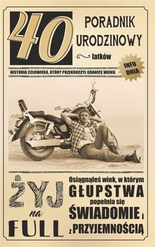 KARTKA OKOLICZNOŚCIOWA URODZINY 40 U10
