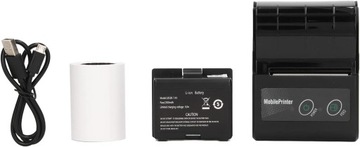 Термопринтер этикеток, емкость аккумулятора 1500 мАч Портативный