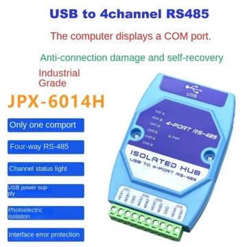 Industrial Grade USB from to 4CH RS485 RS232 Serial Converter Cable COM