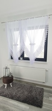 ШТОРА 400 x 180 СМ ГОТОВАЯ ШТОРА С ВУАЛЬЮ