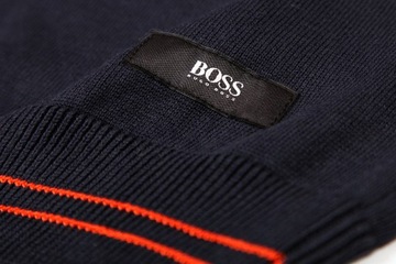 SWETER HUGO BOSS GRANATOWY OKRĄGŁY r. XXL