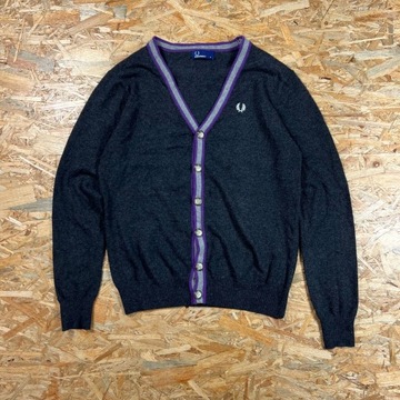 Kardigan FRED PERRY L Sweter Old Money KASZMIR