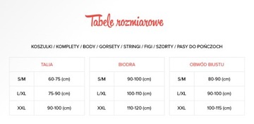 Gorąca sex koszulka stringi komplet heartina l/xl