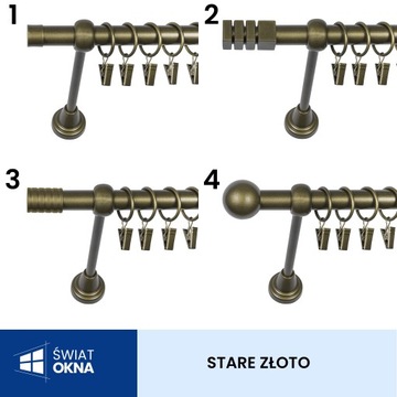 KARNISZ METALOWY FI 19 POJEDYNCZY 140 CM METAL