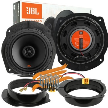 JBL STAGE2 624 MOCNE GŁOŚNIKI FIAT STILO BRAVO CROMA DYSTANSE PRZÓD TYŁ