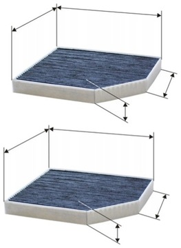 2× FILTRON K 1278A FILTR VENTILACE PROSTORU SPOLUJEZDCE