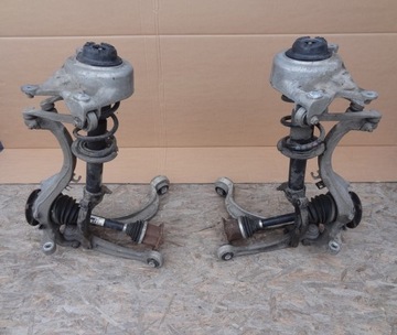 LEWE PRAWE KOMPLETNE ZAWIESZENIE PRZÓD 8K0407257G 8K0407258G AUDI A4 B8 A5
