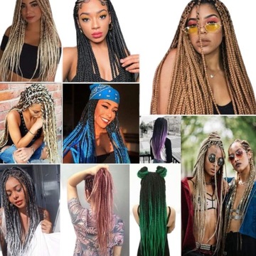 ВОЛОСЫ СИНТЕТИЧЕСКИЕ для плетения кос, ЦВЕТНЫЕ, длинные.