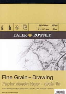 Blok Fine Grain Drawing Daler Rowney A5 30a 120g