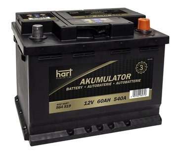 AKUMULATOR 60AH 540A +P 242x175x190