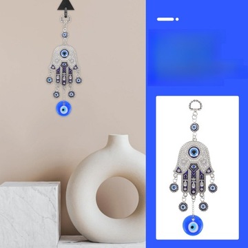 Украшение амулета назар с голубыми глазами для настенного искусства ресторана с рукой хамса