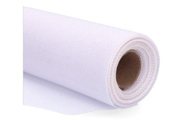 Juta dekoracyjna materiał biel 48cm x 4,5m