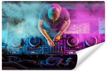 Fototapeta do Salonu Kolorowa DJ Muzyka 3D 180x120