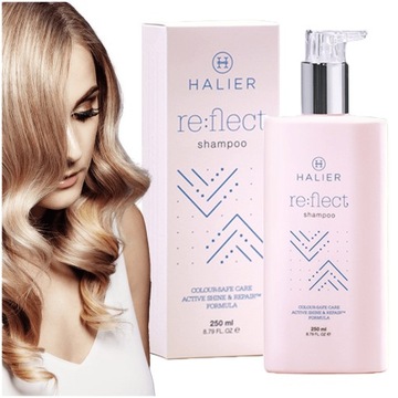 HALIER RE FLECT szampon włosy farbowane 250 ml jedwab gliceryna nawilża