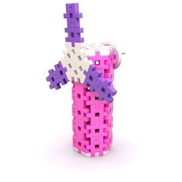 ВАФЕЛЬНЫЕ БЛОКИ MELI CONSTRUCTOR PINK 400 + ЛАСТИК
