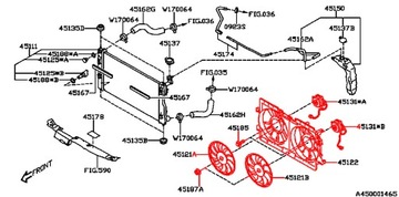 SUBARU IMPREZA XV 17- VENTILÁTOR CHLADIČŮ VODY