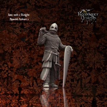 Рыцарь XII века в испанском шлеме