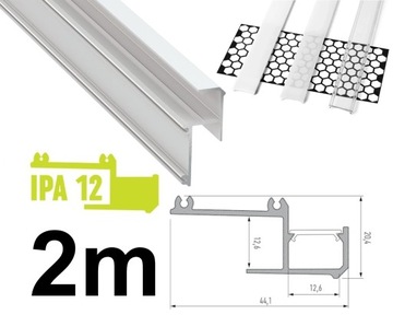Edge LED ПРОФИЛЬ для ГИПСОВОГО КАРТОНА IPA12