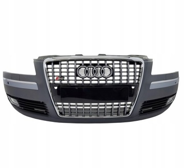 AUDI A8 D3 4E0 NÁRAZNÍK PŘEDNÍ VELKÁ  MASKA 2008-2010 LIF PO FACELIFT