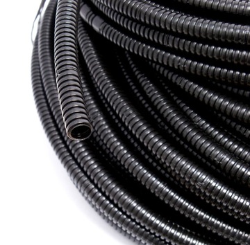 50 MB RURA KARBOWANA FI 10/ 7 CZARNA CAŁA PO 50M