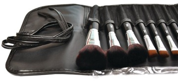 Pędzle kosmetyczne do makijażu DUŻY ZESTAW etui 20 szt PROFESJONALNE czarne