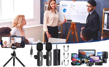 БЕСПРОВОДНОЙ МИНИ-МИКРОФОН LAVEL USB-C ДЛЯ КАМЕРЫ ДЛЯ НОУТБУКА IOS ANDROID