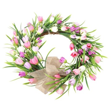 Подвеска венок из тюльпанов, подвесные украшения для дверей и окон