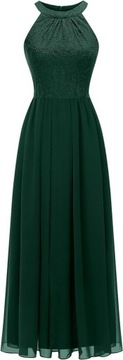 Dressystar damska suknia koronkowa długa ,bez ramion , rozmiar XL S710