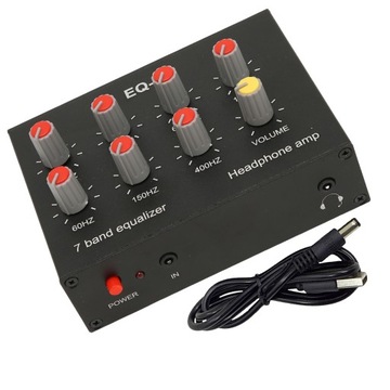 KOREKTOR DŹWIĘKU EQ RCA 7-PASMOWY 12dB DC5V-12V