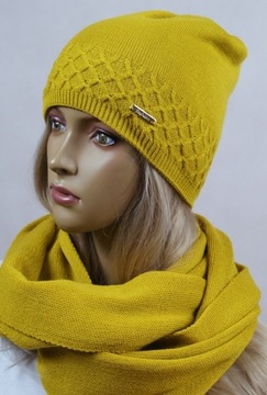 KOMPLET CZAPKA + KOMIN bez pompona # 24