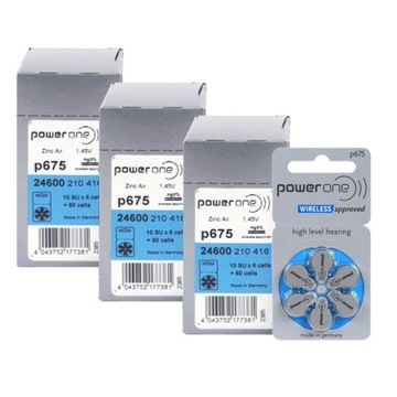 Baterie VARTA 675 Power One 3X PUDEŁKA 180 sztuk / 30 blistów