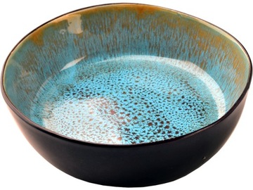 BASIC NATURE Ceramiczna Miska do Deserów Sałatek Musli 450 ml - 16 x 4,5 cm