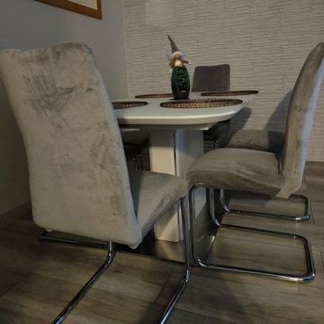 Эластичный велюровый чехол на стул, серый универсальный легкий бархат