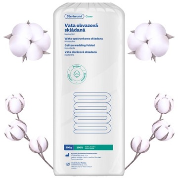 Wata opatrunkowa 100% bawełna 500g Steriwund