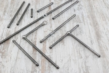 metalowa rurka M10x1 lampa pająk DIY nypel M10x1 rurka 18cm do lampy loft