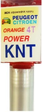CITROEN PEUGEOT KNT ORANGE POWER LAKIER SAMOCHODOWY ZAPRAWKA DO RYS 10 ML