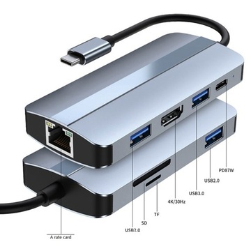 BYL-2205 Адаптер USB-C/Type-C к USB-концентратору 8 в 1