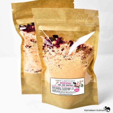 ZESTAW PREZENTOWY sól SOLE DO KĄPIELI 3x200g Różana + Lawendowa +Nagietkowa