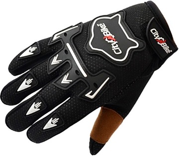 RĘKAWICE DZIECIĘCE CROSS QUAD MOTOCYKL ROWER BMX HULAJNOGA CZARNE S