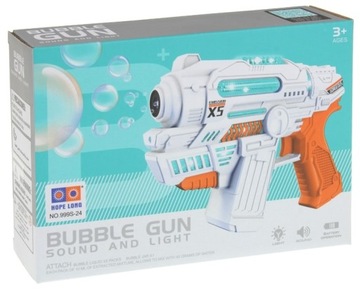 Pistolet na Bańki Mydlane Maszyna Maszynka Płyn Dużych Baniek Mydlanych